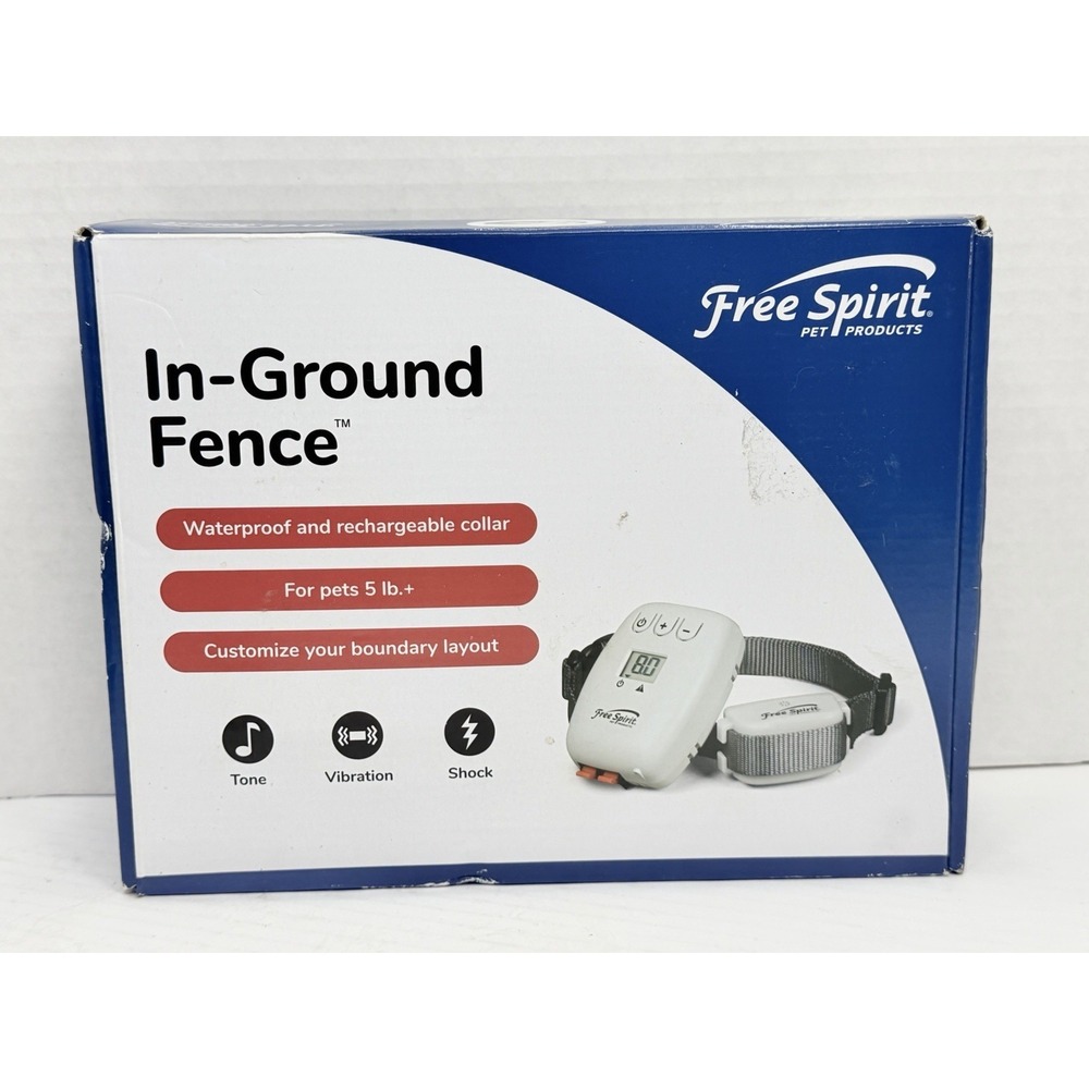 Free Spirit Pet Products In-Ground Fence System Waterproof Rechargeable Collar